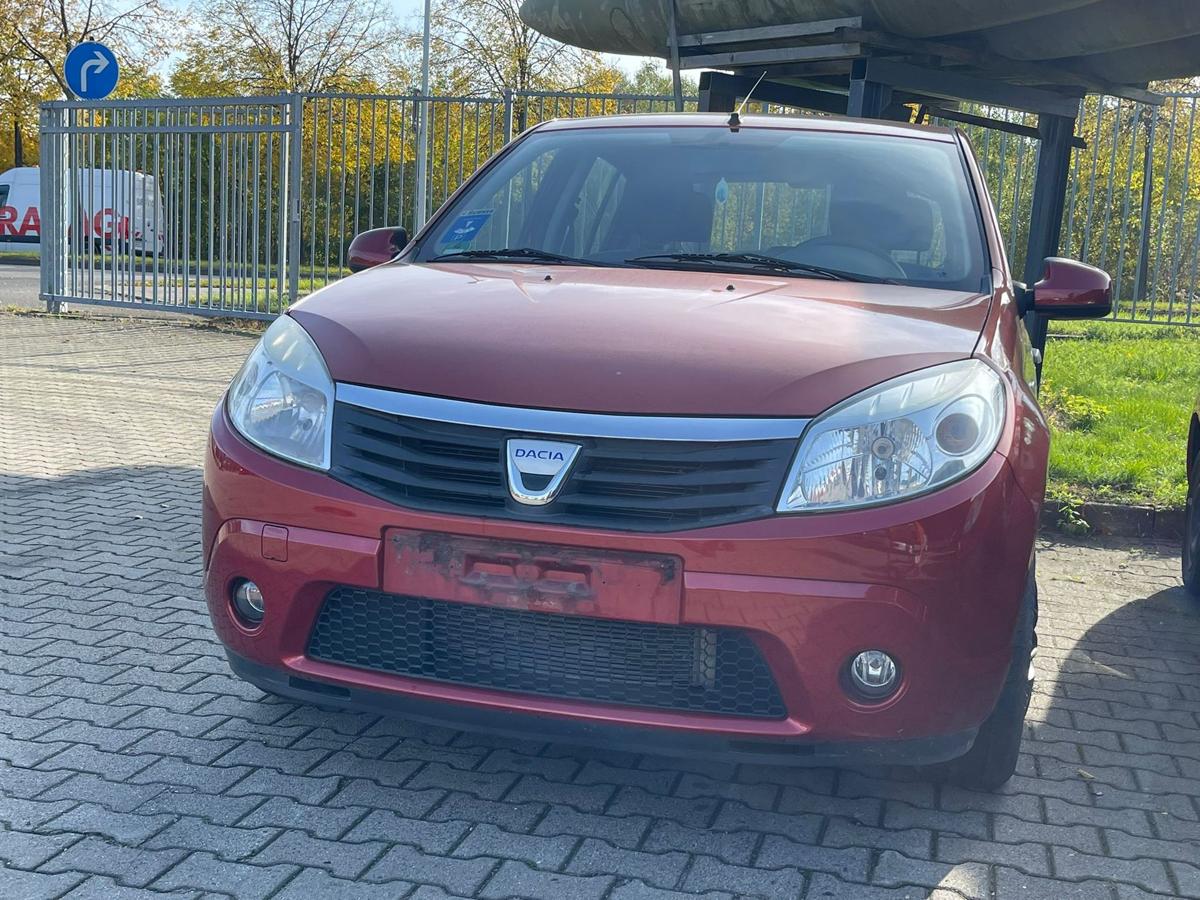 Dacia Sandero 1 original Stoßstange Stossfänger hinten TEB76 Rouge de Feu BJ09